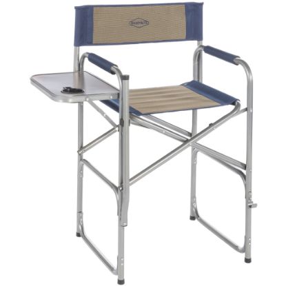 Picture of Kamp-Rite High-Back Director's Chair With Side Table, Tan/Blue