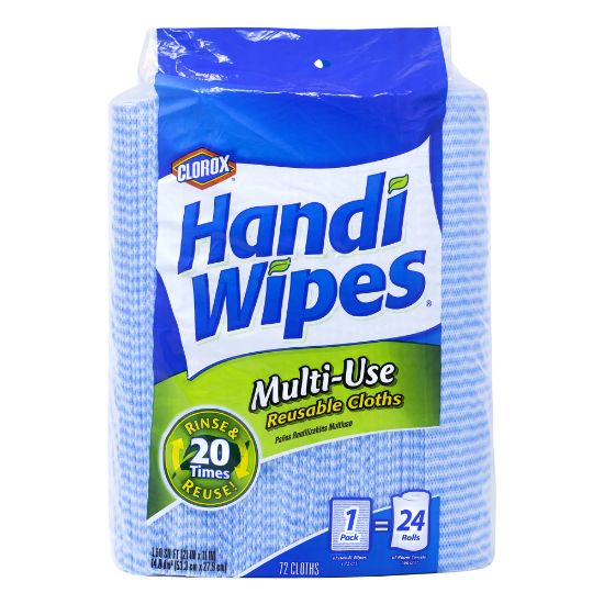 Picture of Clorox Handi Wipes Multi-Use Reusable Cloths, Pack Of 72 Cloths