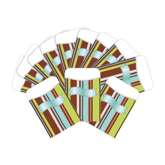 Picture of Barker Creek Peel & Stick Library Pockets, 3in x 5in, Ribbon by the Yard, Pack Of 60 Pockets