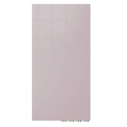 Picture of Ghent Aria Low-Profile Magnetic Glass Whiteboard, 72in x 36in, Lilac Gray