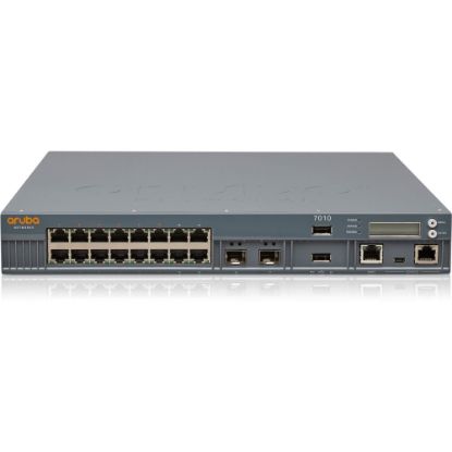 Picture of HPE 7010 Wireless LAN Controller - 16 x Network (RJ-45) - Gigabit Ethernet - PoE Ports - Rack-mountable