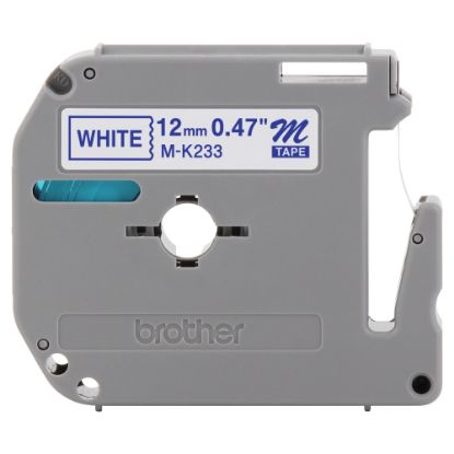 Picture of Brother MK-233 Blue-On-White Tape, 0.5in x 26.2ft