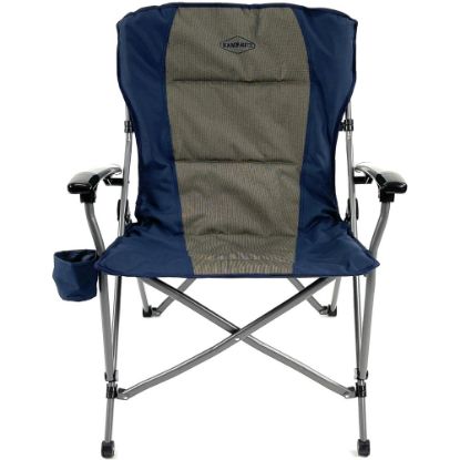 Picture of Kamp-Rite Padded Hard Arm Chair, Tan/Blue