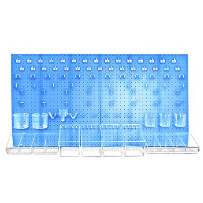 Picture of Azar Displays 125-Piece Pegboard Organizer Kit, 24in x 48in, Blue