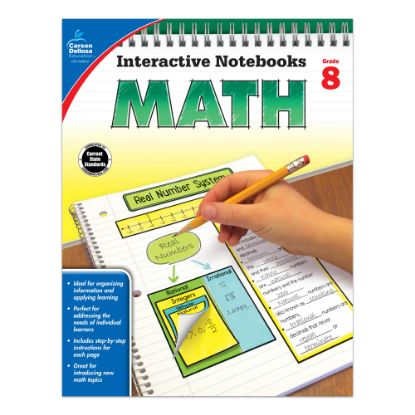 Picture of Carson-Dellosa Interactive Notebook For Math, Grade 8