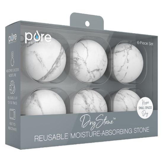 Picture of Pure Enrichment DryStone Reusable Moisture-Absorbing Stones, Set Of 6 Stones