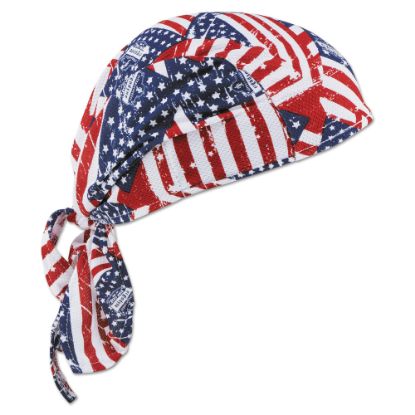 Picture of Ergodyne Chill-Its 6615 High-Performance Dew Rag, Stars & Stripes