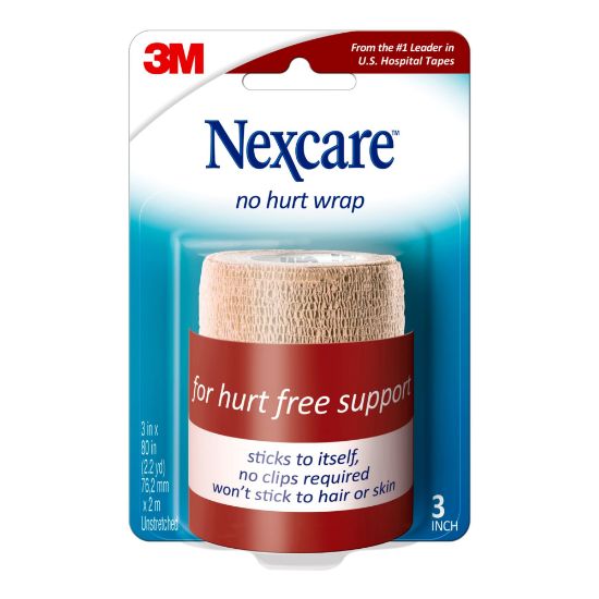 Picture of 3M Nexcare Coban Self-Adherent Bandages, 3inx 5 Yd. Stretched, Tan