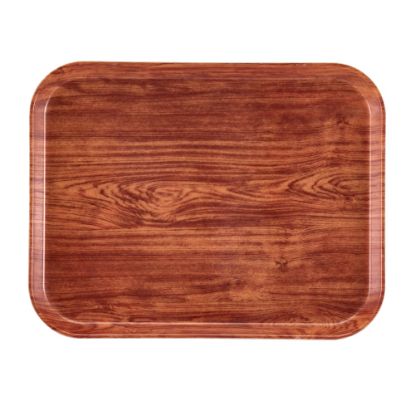 Picture of Cambro Camtray Rectangular Serving Trays, 14in x 18in, Java Teak, Pack Of 12 Trays