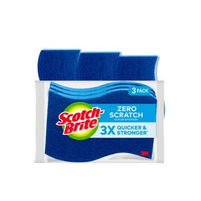 Picture of Scotch-Brite Multipurpose Sponges, 3 Scrubbing Sponges, Great For Washing Dishes and Cleaning Kitchen