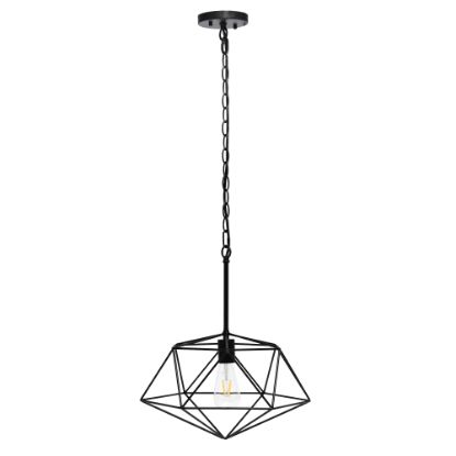 Picture of Lalia Home Metal Wire Paragon Hanging Ceiling Pendant Fixture, 16inW, Black