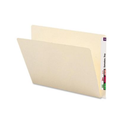 Picture of Smead Extended End Tab Folders, 8-1/2in x 11in, Letter Size, Manila, Box Of 100 Folders