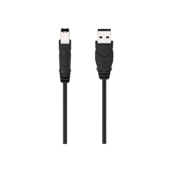 Picture of Belkin 10ft USB A/B Device Cable - USB cable - USB (M) to USB Type B (M) - USB 2.0 - 10 ft - for Epson WorkForce WF-2530