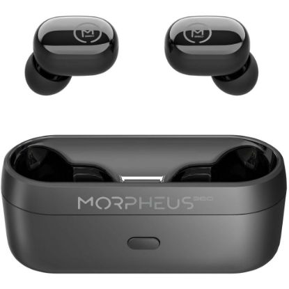 Picture of Morpheus 360 Spire True Wireless Earbuds - Bluetooth In-Ear Headphones with Microphone - TW1500B - HiFi Stereo - 20 Hour Playtime - Binaural - In-ear Wireless Headphones - Magnetic Charging Case - USB Charging - Black