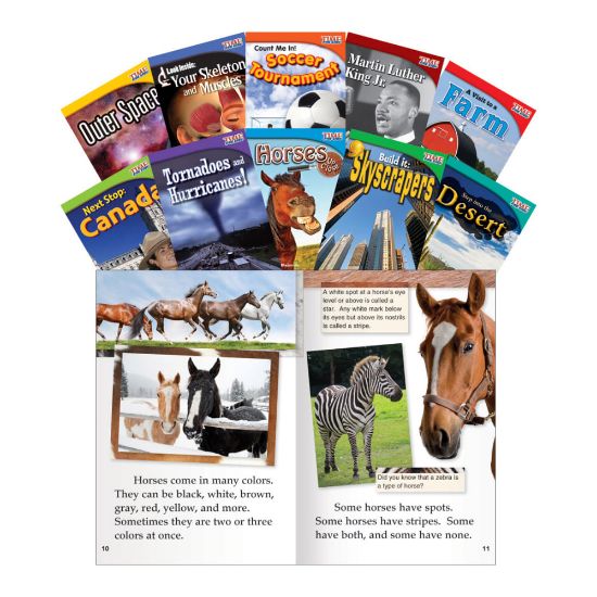 Picture of Teacher Created Materials TIME FOR KIDS Nonfiction Book Set, Set 2, Set Of 10 Books, Grade 2