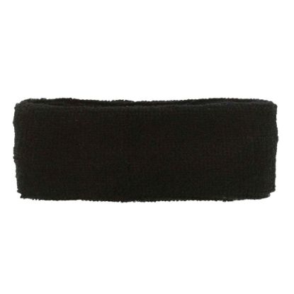 Picture of Ergodyne Chill-Its 6550 Head Sweatbands, Black, Pack Of 24 Headbands