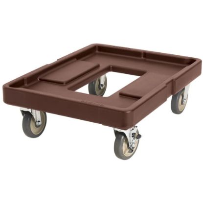 Picture of Cambro Camdolly Pizza Dough Box Dolly, 10inH x 20inW x 28inD, Brown