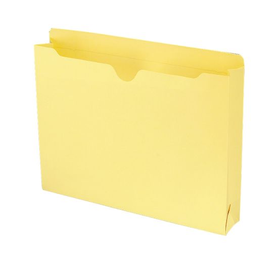 Picture of Smead Expanding Reinforced Top-Tab File Jackets, 2in Expansion, Letter Size, Yellow, Box Of 50