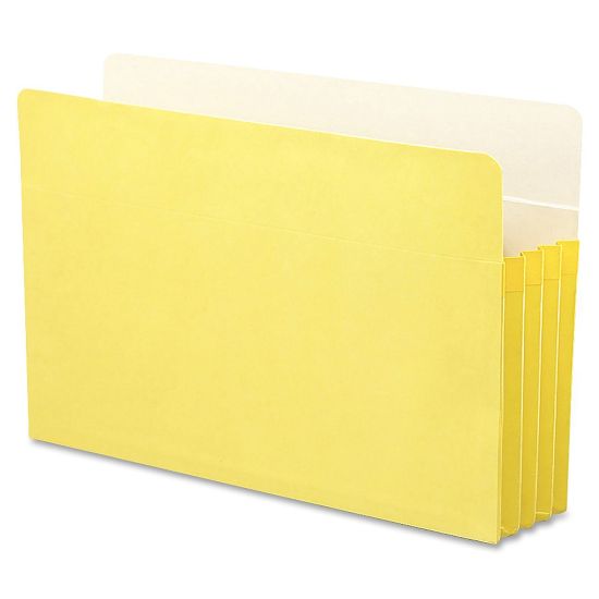 Picture of Smead Color Top-Tab File Pockets, Legal Size, 3 1/2in Expansion, Yellow