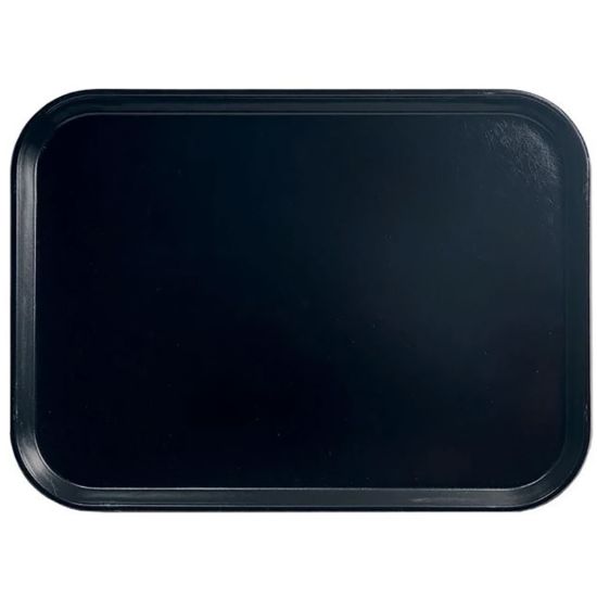 Picture of Cambro Fast Food Trays, 12in x 16-5/16in, Black, Pack Of 12 Trays