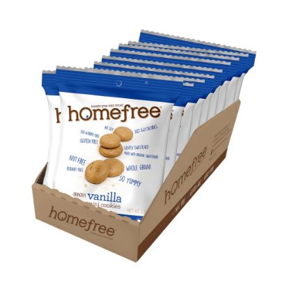 Picture of HomeFree Treats Vanilla Mini Cookies, 1.1 Oz, Case Of 10 Packages