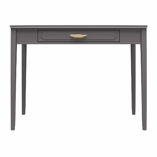 Picture of Ameriwood Home Stella 40inW Computer Desk, Gray/Gold