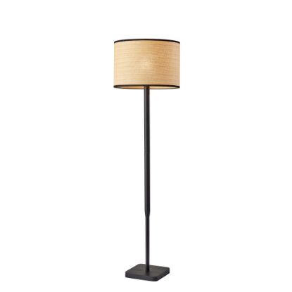 Picture of Adesso Ellis Floor Lamp, 58inH, Natural/Black