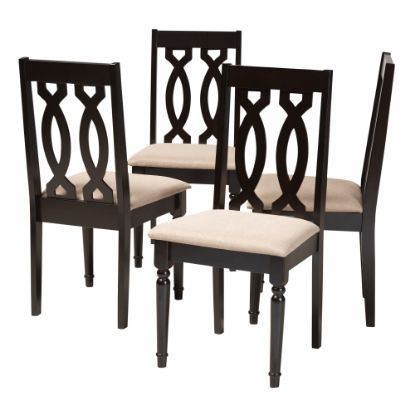 Picture of Baxton Studio 9733 Dining Chairs, Sand, Set Of 4 Chairs