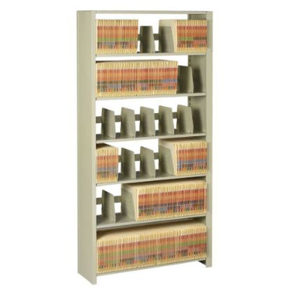 Picture of Tennsco Snap-Together Open Shelving Unit, 88inH x 48inW x 12inD, Sand