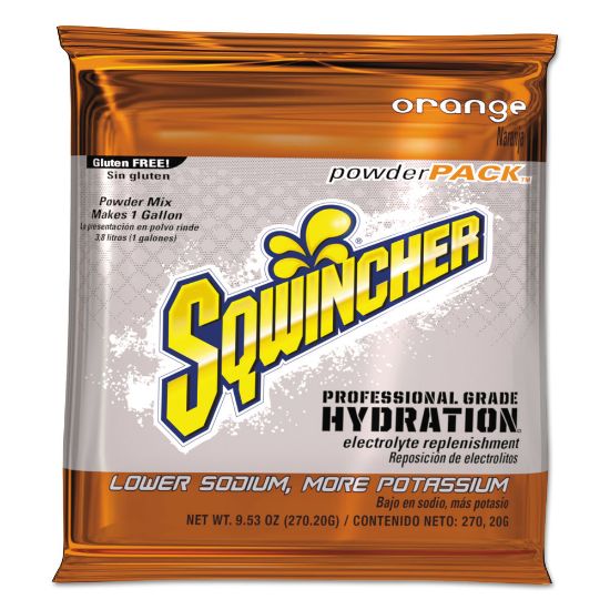 Picture of Sqwincher Powder Packs, Orange, 9.53 Oz, Case Of 80