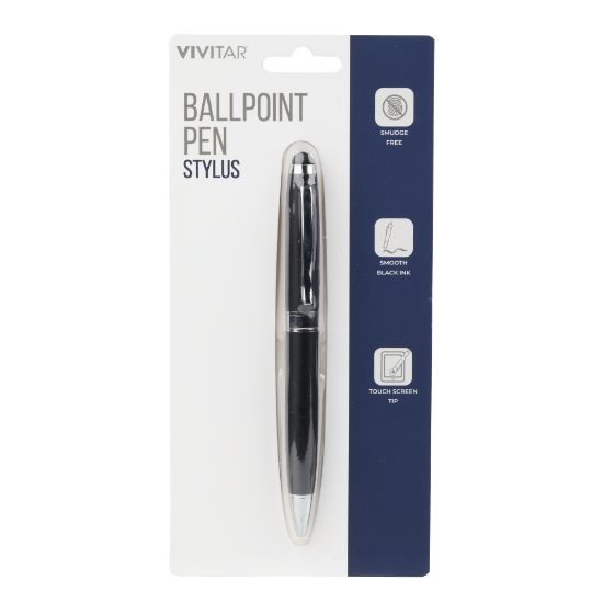 Picture of Vivitar Ballpoint Pen Stylus, Black, NIL7004-BLK-STK-24