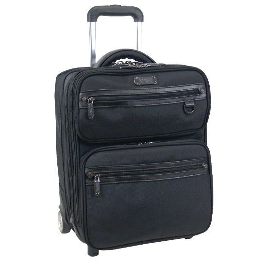 Picture of Kenneth Cole Reaction Vertical Wheeled Overnighter For Laptops Up To 17in, Black