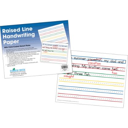 Picture of Barker Creek Handwriting Paper, 8-1/2in x 11in, Raised Line, Pack Of 50 Sheets