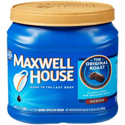 Picture of Maxwell House Ground Coffee, Medium Roast, Medium Roast, 1.91 Lb Per Bag