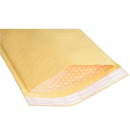 Picture of SKILCRAFT Kraft Lightweight Cushioned Mailers, 7 1/4in x 12in, Kraft, Pack Of 100 (AbilityOne 8105-00-117-9866)