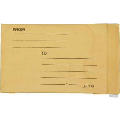 Picture of SKILCRAFT Kraft Lightweight Cushioned Mailers, 8 1/2in x 12in, Kraft, Pack Of 100 (AbilityOne 8105-00-117-9869)