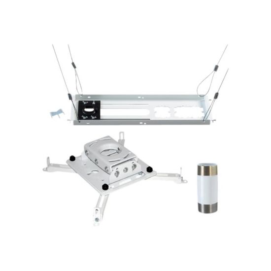 Picture of Chief KITPS006W - Mounting kit (extension column, ceiling mount, suspended ceiling plate) - for projector - white - ceiling mountable