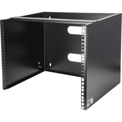 Picture of StarTech.com 8U 12in Deep Wallmounting Bracket for Patch Panel - Wallmount Bracket - Mount equipment that is up to 12 inches deep such as patch panels or network switches to your wall - 8U design - Works with shallow rack-mount equipment