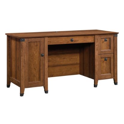 Picture of Sauder Carson Forge 60inW Computer Desk, Washington Cherry