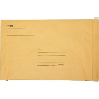 Picture of SKILCRAFT Kraft Lightweight Cushioned Mailers, 14 1/4in x 20in, Kraft, Pack Of 50 (AbilityOne 8105-00-117-9886)