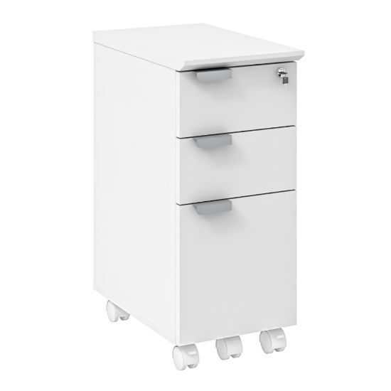 Picture of Safco Resi Mobile Pedestal, 26-9/16inH x 11-5/8inW x 19inD, White