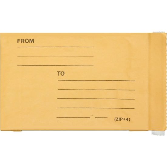 Picture of SKILCRAFT Lightweight Paper-Cushioned Mailers, 6in x 10in, Kraft, Pack Of 250 (AbilityOne 8105-00-290-0340)