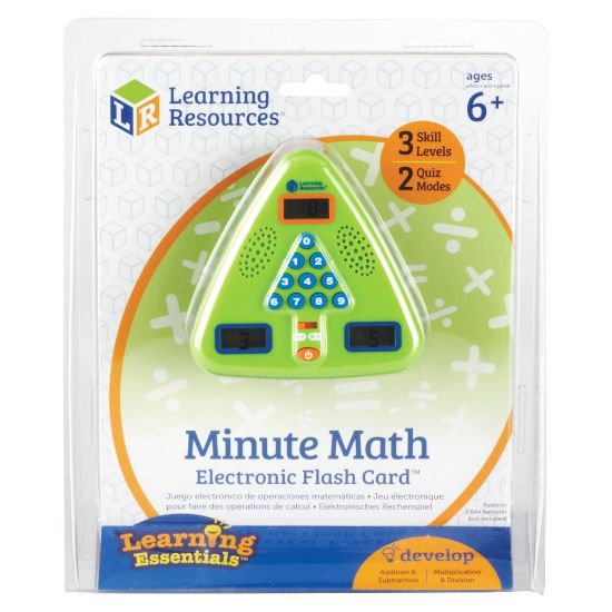 Picture of Learning Resources Minute Math Electronic Flash Card, 5in x 5in, Grades 1-3