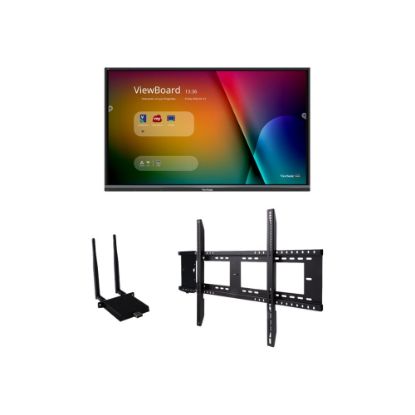 Picture of Viewsonic IFP6550-E1 - 65in ViewBoard 4K Ultra HD Interactive Flat Panel Bundle - 65in LCD - ARM Cortex A53 1.20 GHz - 2 GB - Infrared