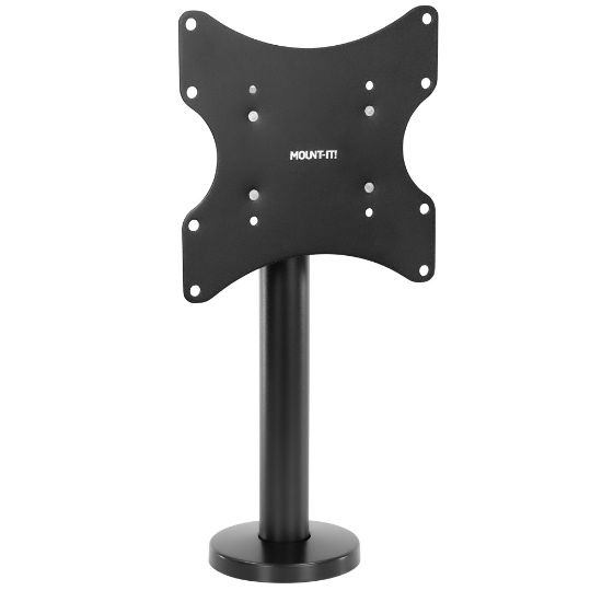 Picture of Mount-It! MI-855 Bolt-Down Tabletop TV Stand, 17-3/4inH x 8-5/8inW x 13/16inD, Black