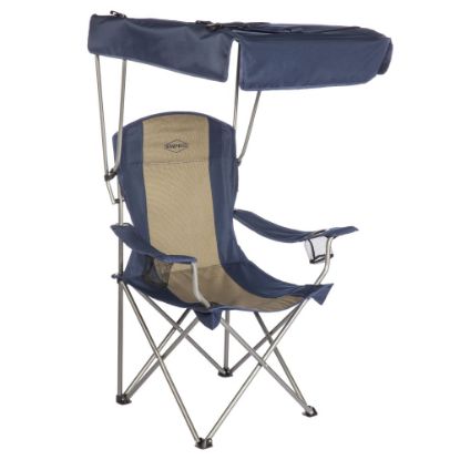 Picture of Kamp-Rite Chair With Shade Canopy, Tan/Blue