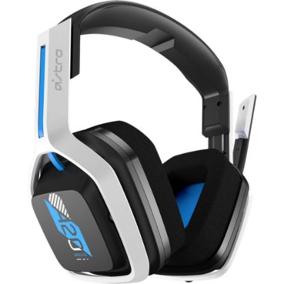 Picture of Astro A20 Wireless Gen 2 Headset - Stereo - USB - Wireless - 49.2 ft - 32 Ohm - 20 Hz - 20 kHz - Over-the-ear - Binaural - Ear-cup - Uni-directional Microphone - Blue, White