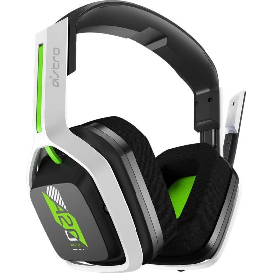 Picture of Logitech A20 Gaming Headset - Stereo - Wireless - RF - Over-the-head - Binaural - White/Green