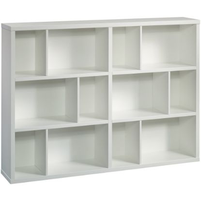 Picture of Sauder Select 45inH 12-Cube Bookcase, Soft White