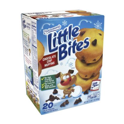 Picture of Entenmanns Little Bites Chocolate Chip Muffins, Pack Of 20 Pouches